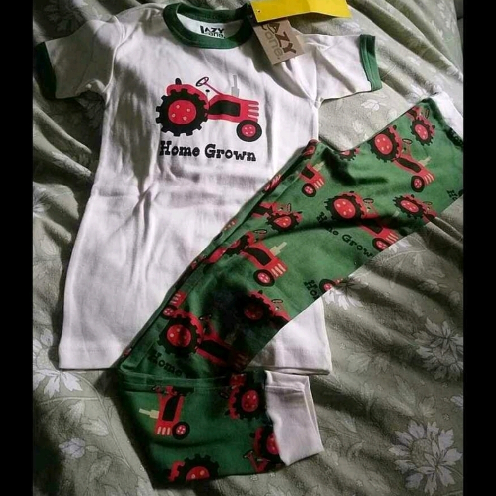 Lazy One Cotton 2 Pairs PJs Size 10